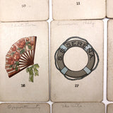 1923 Teuila Fortune Telling Cards (with Annotations) in Original Box with Instructions