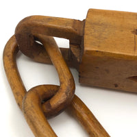 Gorgeous Antique Chain Link + Ball in Cage + Moving Part Whimsy