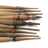 Antique Turned Wooden Yarn Spindles