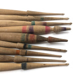 Antique Turned Wooden Yarn Spindles