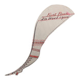 First Floor. All. Wool. 1 Yard. Antique Leg Shaped Calligraphic Ink Drawing