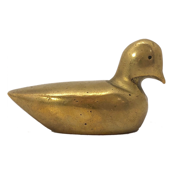 Mid-Century Brass Duck