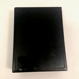 Hand-painted Gold on Black Japanese Lacquer Box with Figure, Signed