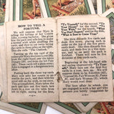 1923 Teuila Fortune Telling Cards (with Annotations) in Original Box with Instructions
