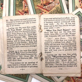 1923 Teuila Fortune Telling Cards (with Annotations) in Original Box with Instructions