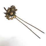 Ornate Japanese Kanzashi Hair Pin with Koi Fish and Beetle