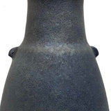 Stunning Amphora Shaped Raku Pottery Vase with Iridescent Luster Glaze