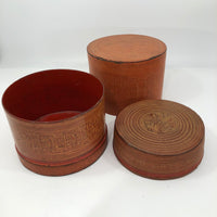 Early 20th Century Large Burmese Lacquer Kun-It Betel Box