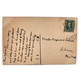 Excuse the Haste and Bad Pen, Antique Hand-drawn Postcard