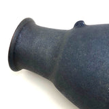 Stunning Amphora Shaped Raku Pottery Vase with Iridescent Luster Glaze