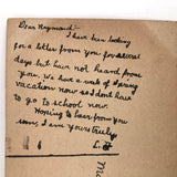 Excuse the Haste and Bad Pen, Antique Hand-drawn Postcard