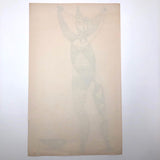 James Bone "Talent" Harlequin Ink Drawing 1961