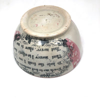 Sunderland c. 1860s Odd Fellows Transferware Bowl
