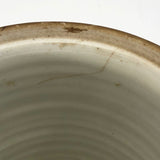 Beautiful Blue and White Lidded Porcelain Canister with Handpainted Ginko Leaf Design