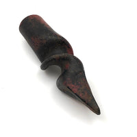 Old Iron Spiral Tip with Red Paint