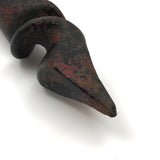 Old Iron Spiral Tip with Red Paint