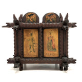 Exceptional Antique British Tramp Art Bank Box