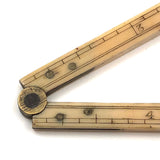 Lovely Earlyish 19th Century 6 Inch Bone Ruler