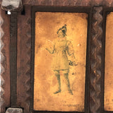 Exceptional Antique British Tramp Art Bank Box