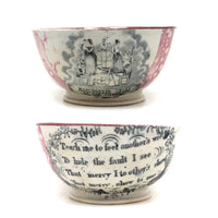 Sunderland c. 1860s Odd Fellows Transferware Bowl