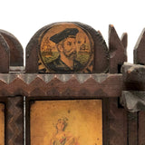 Exceptional Antique British Tramp Art Bank Box