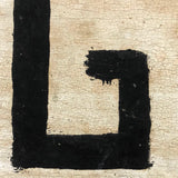 Old Hand-painted EGGS Sign with Creamy White Alligatored Paint