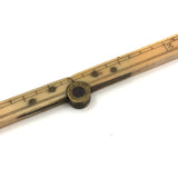 Lovely Earlyish 19th Century 6 Inch Bone Ruler