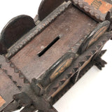 Exceptional Antique British Tramp Art Bank Box