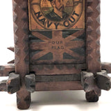 Exceptional Antique British Tramp Art Bank Box