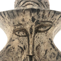 Wonderful Carved Vertebrae Head with Hat