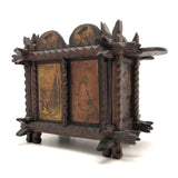 Exceptional Antique British Tramp Art Bank Box