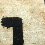 Old Hand-painted EGGS Sign with Creamy White Alligatored Paint