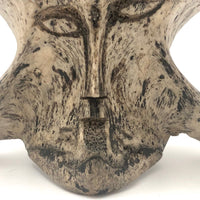 Wonderful Carved Vertebrae Head with Hat