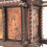 Exceptional Antique British Tramp Art Bank Box