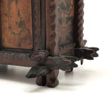 Exceptional Antique British Tramp Art Bank Box