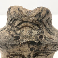 Wonderful Carved Vertebrae Head with Hat
