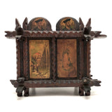 Exceptional Antique British Tramp Art Bank Box