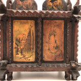 Exceptional Antique British Tramp Art Bank Box