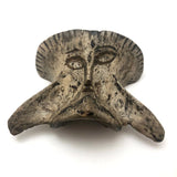 Wonderful Carved Vertebrae Head with Hat