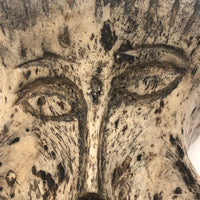 Wonderful Carved Vertebrae Head with Hat