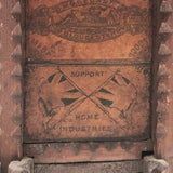 Exceptional Antique British Tramp Art Bank Box