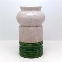 Bitossi Rosenthal Netter Mid-Century White and Green Vase