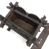 Exceptional Antique British Tramp Art Bank Box