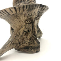Wonderful Carved Vertebrae Head with Hat