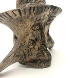 Wonderful Carved Vertebrae Head with Hat