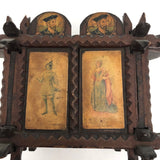 Exceptional Antique British Tramp Art Bank Box