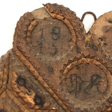 Ornate Chip Carved Antique Tramp Art Frame, 1914-16