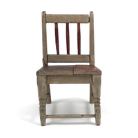 Sweet, Slightly Wonky Old Handmade Miniature Chair