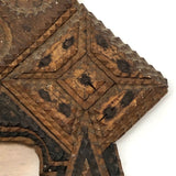 Ornate Chip Carved Antique Tramp Art Frame, 1914-16