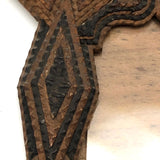 Ornate Chip Carved Antique Tramp Art Frame, 1914-16